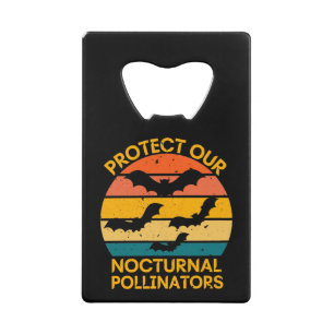 Retro Bat  Spooky Creditkaart Flessenopener