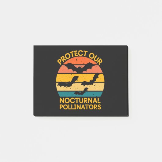 Retro Bat Spooky Post-it® Notes (Voorkant)