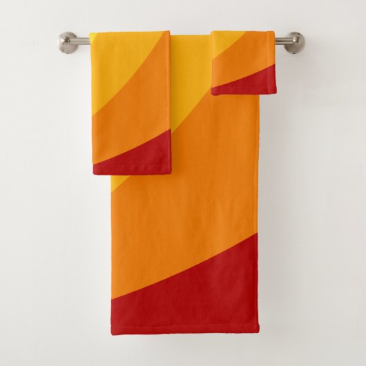 Retro Bath Towels- Beach Tropical Summer Colors Bad Handdoek (Insitu)