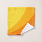 Retro Bath Towels- Beach Tropical Summer Colors Bad Handdoek (Wasdoekje)