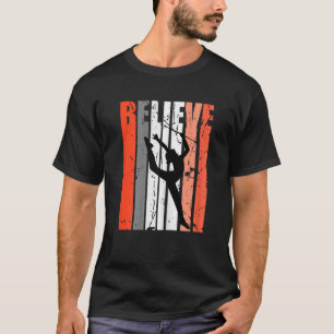 Retro Baton Twirling Geloven Ritmische Gymnastiek T-shirt