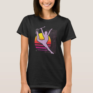 Retro Baton Twirling Majorette Baton Twirler 1 T-shirt