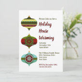 Retro Bauble | Vakantiegangers Kaart (Staand voorkant)