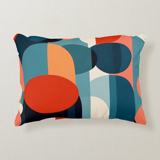Retro Bauhaus Boog Kussen (Voorkant)