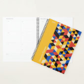 Retro Bauhaus Geometrische Gepersonaliseerde Plann Planner (Display)