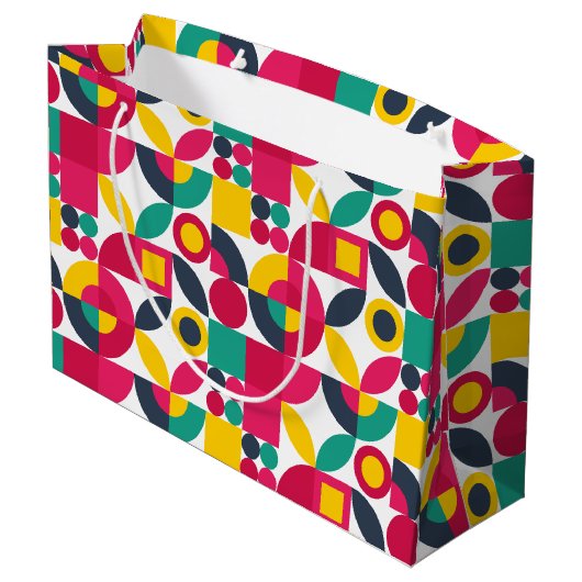 Retro Bauhaus Groot Cadeauzakje (Achterkant Gekanteld)