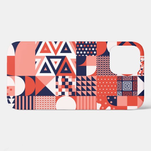 Retro Bauhaus ontwerp, kleurrijke geometrische. Case-Mate iPhone Case (Achterkant (horizontaal))