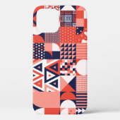 Retro Bauhaus ontwerp, kleurrijke geometrische. Case-Mate iPhone Case (Achterkant)