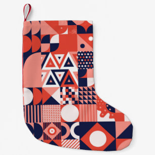  retro bauhaus ontwerp  naadloos kleine kerstsok