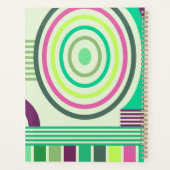 Retro Bauhaus Patroon  Planner (Achterkant)