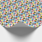 Retro Bauhaus Stijl: Naadloos Abstract Cadeaupapier (Hoek)