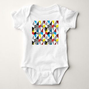 Retro Bauhaus Stijl: Naadloos Abstract Romper