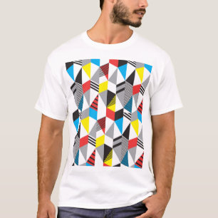 Retro Bauhaus Stijl: Naadloos Abstract T-shirt
