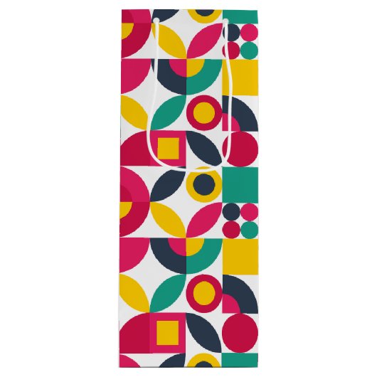 Retro Bauhaus Wijn Cadeautas (Voorkant)