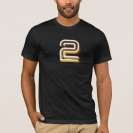 Retro BBC2 TV2 logo T-shirt