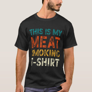 Retro Bbq Roker Vintage Vs Vlag Dit Is Mijn Vlees T-shirt