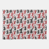 Retro BBQ Slager Boerderij Fresh Pattern Theedoek (Horizontaal)