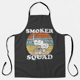 Retro BBQ Smoker Squad Est.1976 T-Shirt Schort
