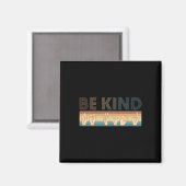 Retro Be Kind Doofheid Awareness ASL Magneet (Voorkant / Achterkant)