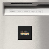 Retro Be Kind Doofheid Awareness ASL Magneet (Insitu (Vaatwasser))