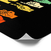 Retro Be Kind Handteken ASL Autisme Awareness Mann Poster (Hoek)