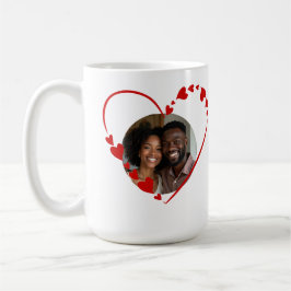 Retro Be Mine Script & Sketch Hart Foto Koffiemok