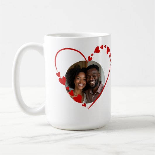 Retro Be Mine Script & Sketch Hart Foto Koffiemok (Links)