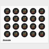 Retro Be You They'll Adjust Motivational Mental He Ronde Sticker (Vel)