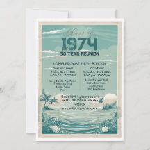 Retro Beach 1974 50 jaar High School Reunion