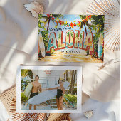 Retro Beach | Aloha Tropical Wedding Save The Date