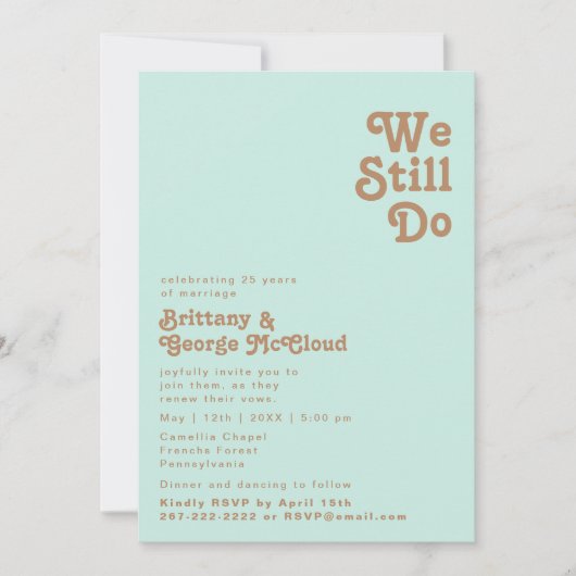 Retro Beach | Aqua we doen nog steeds aan hernieuw Kaart (Voorkant)