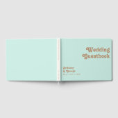 Retro Beach | Aqua Wedding Guestbook Gastenboek (Volledig)