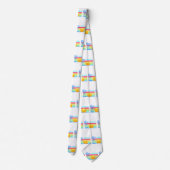 Retro Beach Aruba Sunset Stropdas (Achterkant)