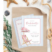 Retro Beach Bachelorette weekend Reisschema Kaart