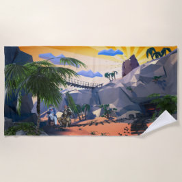 Retro Beach bestemmingen Strandlaken