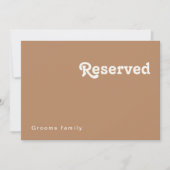 Retro Beach | Bruin achtergebleven teken (Voorkant)