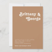 Retro Beach | Bruin in één weddenschap Kaart (Voorkant)