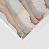  Retro Beach Dames Hebben Plezier In Zwempakken Tissuepapier (Detail)