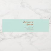 Retro Beach | Etiket voor Aqua Water Flacon (Enkel label)