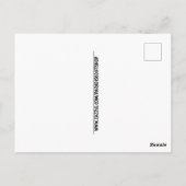 RETRO BEACH GIRL SUN BATHING BRIEFKAART (Achterkant)