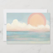 Retro Beach Glam 21e verjaardagsfeestje Kaart (Achterkant)