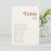 Retro Beach | Grafiek Ivory-tabelnummer (Staand voorkant)