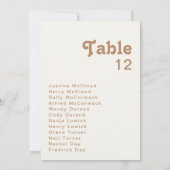 Retro Beach | Grafiek Ivory-tabelnummer (Achterkant)