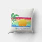 Retro Beach Grand Cayman Kussen (Achterkant)