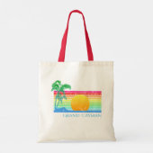 Retro Beach Grand Cayman Tote Bag (Achterkant)