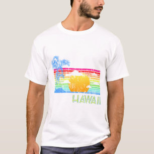Retro Beach Hawaii Sunset T-shirt