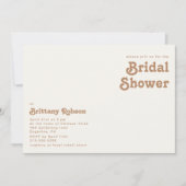 Retro Beach | Ivory Horizontale Vrijgezellenfeest Kaart (Voorkant)