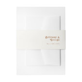 Retro Beach | Ivory Invitation Belly Band Uitnodigingen Wikkel (Voorkant Voorbeeld)