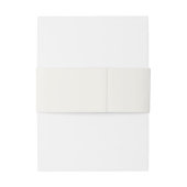 Retro Beach | Ivory Invitation Belly Band Uitnodigingen Wikkel (Achterkant Voorbeeld)