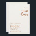 Retro Beach | Ivory Niets Fancy huwelijk Kaart<br><div class="desc">Dit retro strand | ivoor niets fancy huwelijksuitnodiging is perfect voor je eenvoudige , kleurrijke tropische boho zomerbruiloft. Het unieke bohemische middeleeuwse lettertype geeft dit ontwerp een klassiek, minimalistisch hippiebeeld. Stel dat je op zoek bent naar een design dat heldere, rustige oceaankleuren bevat voor je creatieve 70's strandbruiloft. In dat...</div>